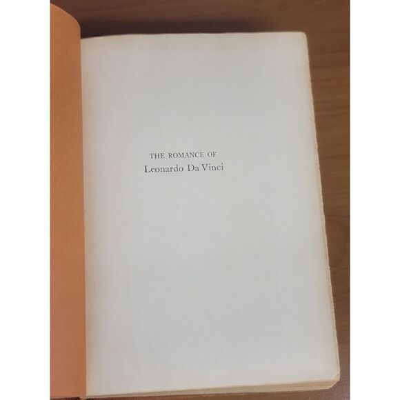 Vintage book romance of Leonardo da Vinci Merejkowski Hard Cover 1940 #A55 - Picture 5 of 9